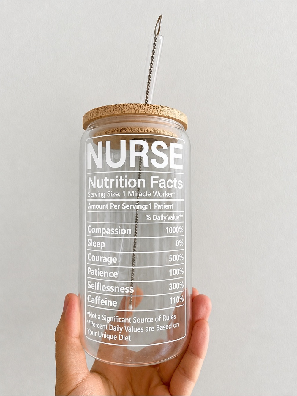 Nurse Glass Tumbler